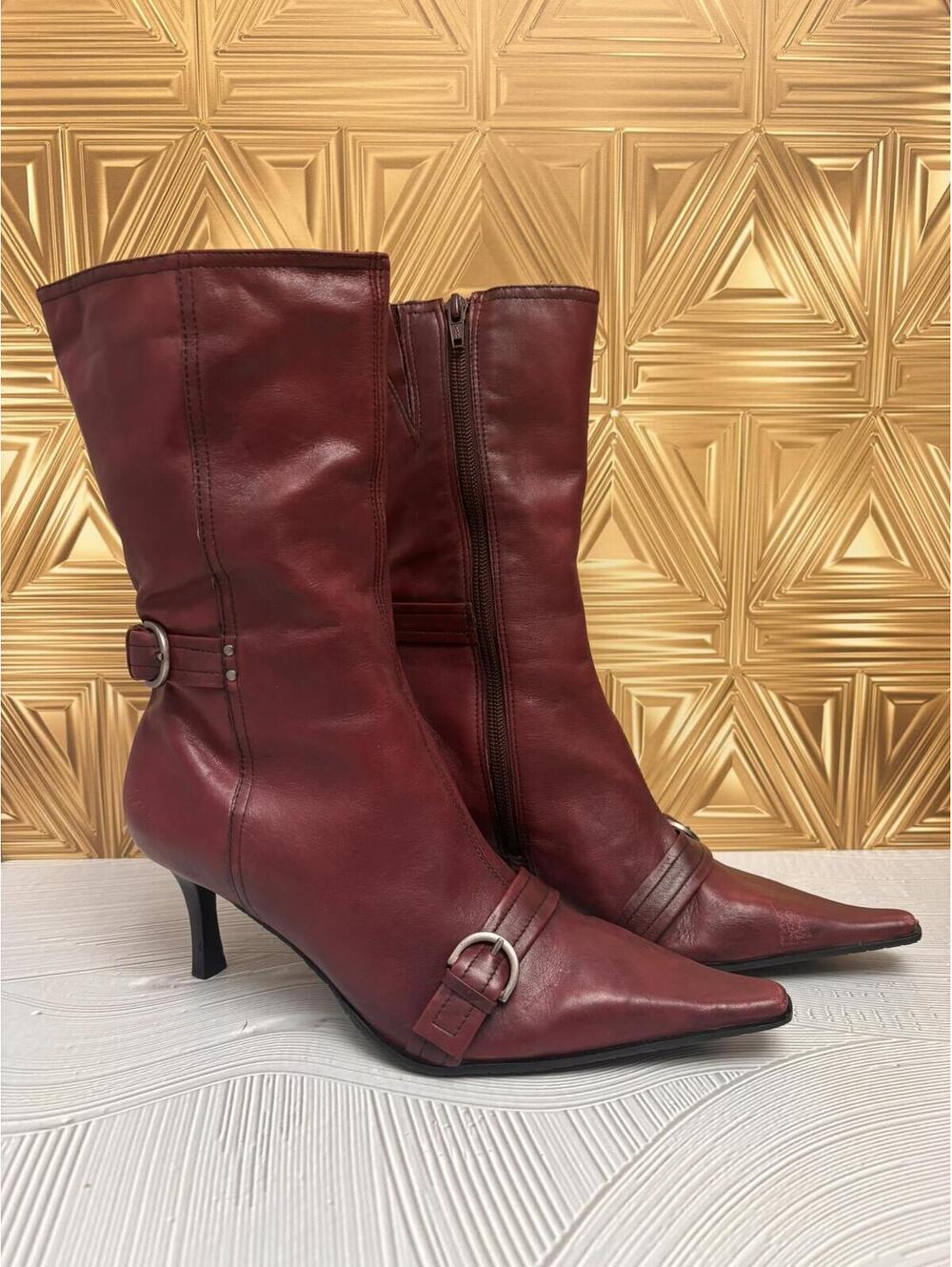 RSVP Burgundy Womens Fashion Boots Size 9M